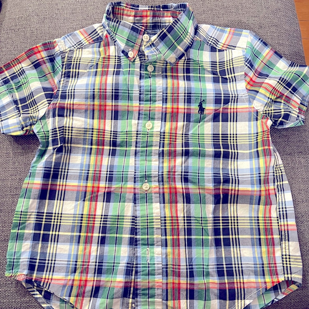 Ralph Lauren size 4/4T plaid button down